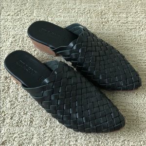 St. Agni Paris Woven Mule Black 35